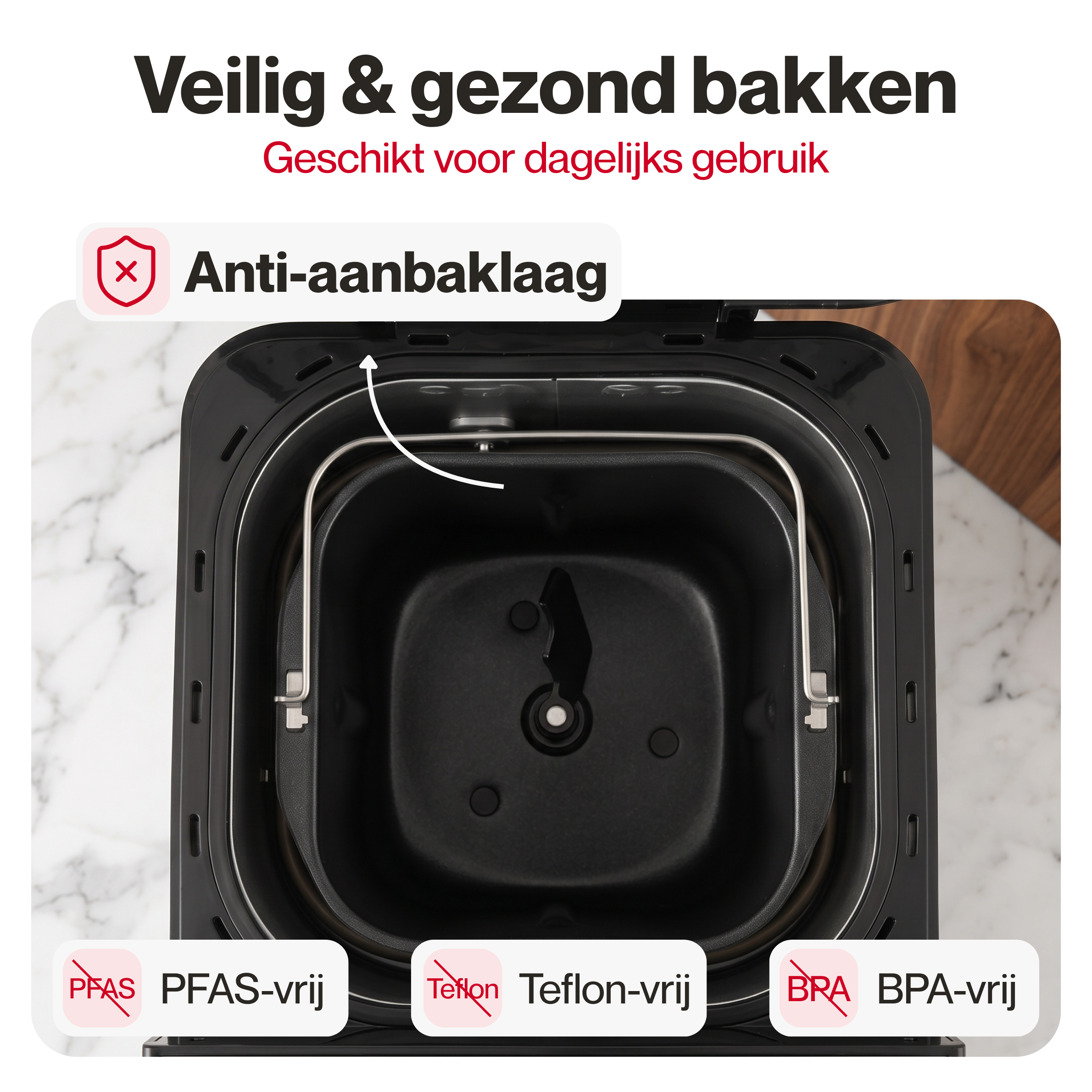 Gezond en veilig: teflonvrij, PFAS-vrij en anti-aanbak