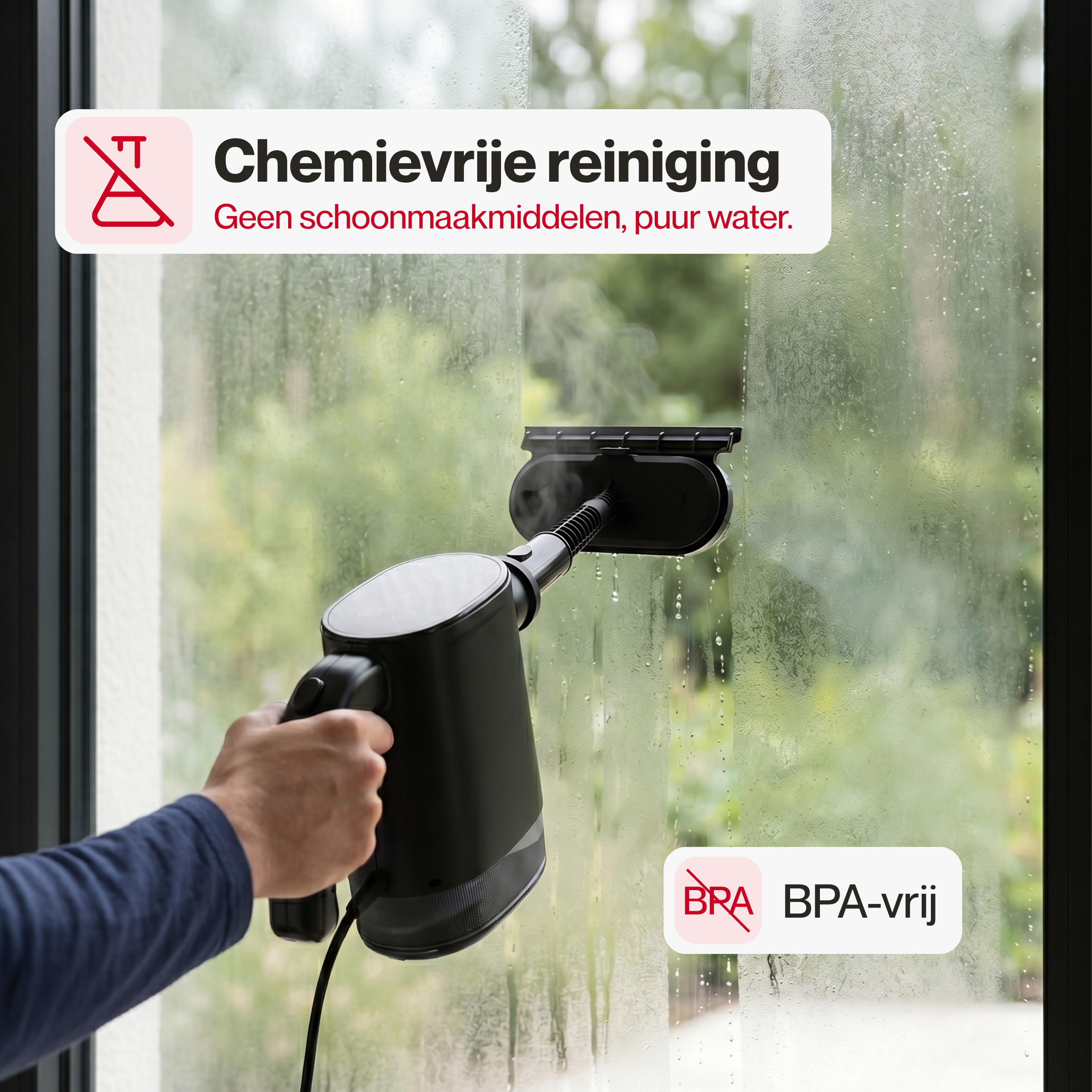 Chemievrije reiniging met puur water
