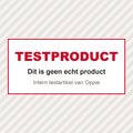 Testproduct. Dit is geen echt product, maar een intern testartikel van Oppie.