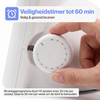Ingebouwde veiligheidstimer die het apparaat automatisch uitschakelt