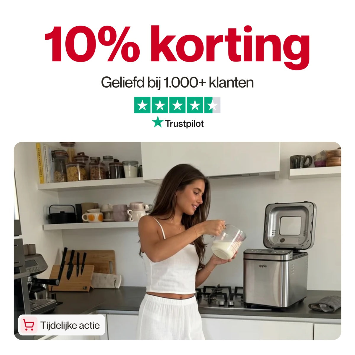 10% korting bij oppie
